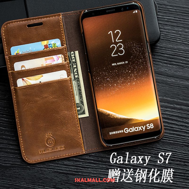 Samsung Galaxy S7 Skal Stjärna Läderfodral Mobil Telefon Täcka Fodral Köpa