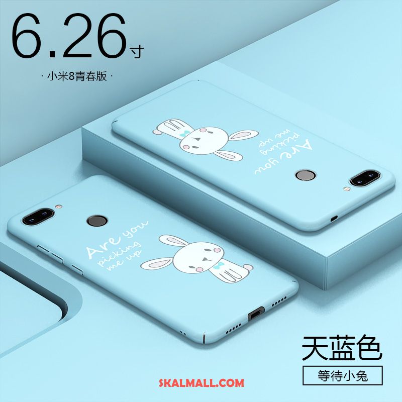 Xiaomi Mi 8 Lite Skal Skydd Personlighet Fallskydd Blå Plast Billig