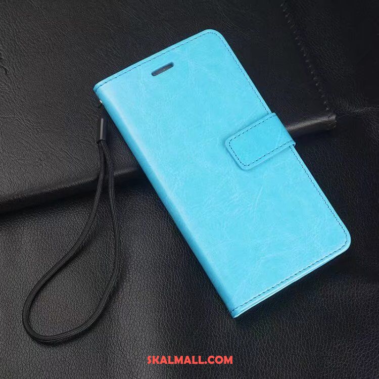 Xiaomi Mi 8 Se Skal All Inclusive Liten Blå Mobil Telefon Läderfodral Fodral Billigt