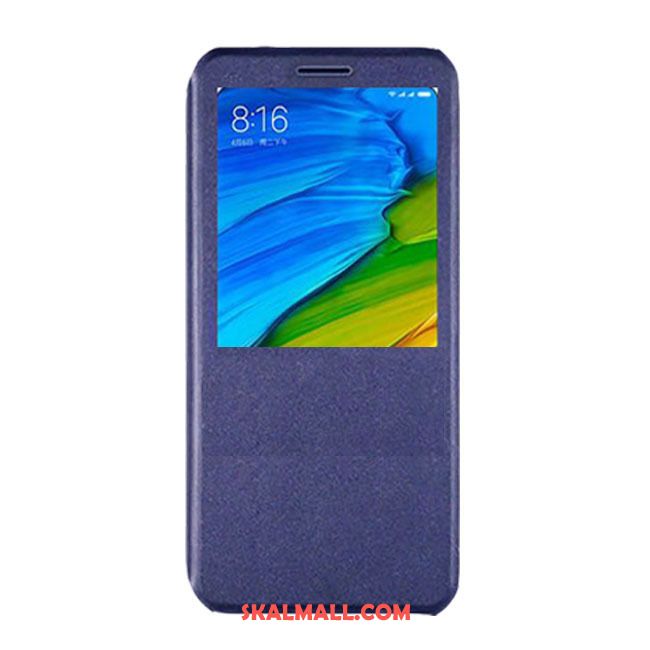 Xiaomi Mi 8 Se Skal Mobil Telefon Läderfodral Skydd Mörkblå Transparent Online
