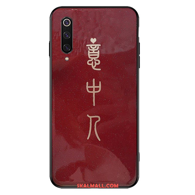 Xiaomi Mi 9 Skal Hård Net Red Mobil Telefon Röd Glas Online