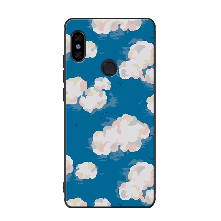 Xiaomi Mi A2 Skal Blommor Blå Fallskydd Mobil Telefon Silikon Till Salu