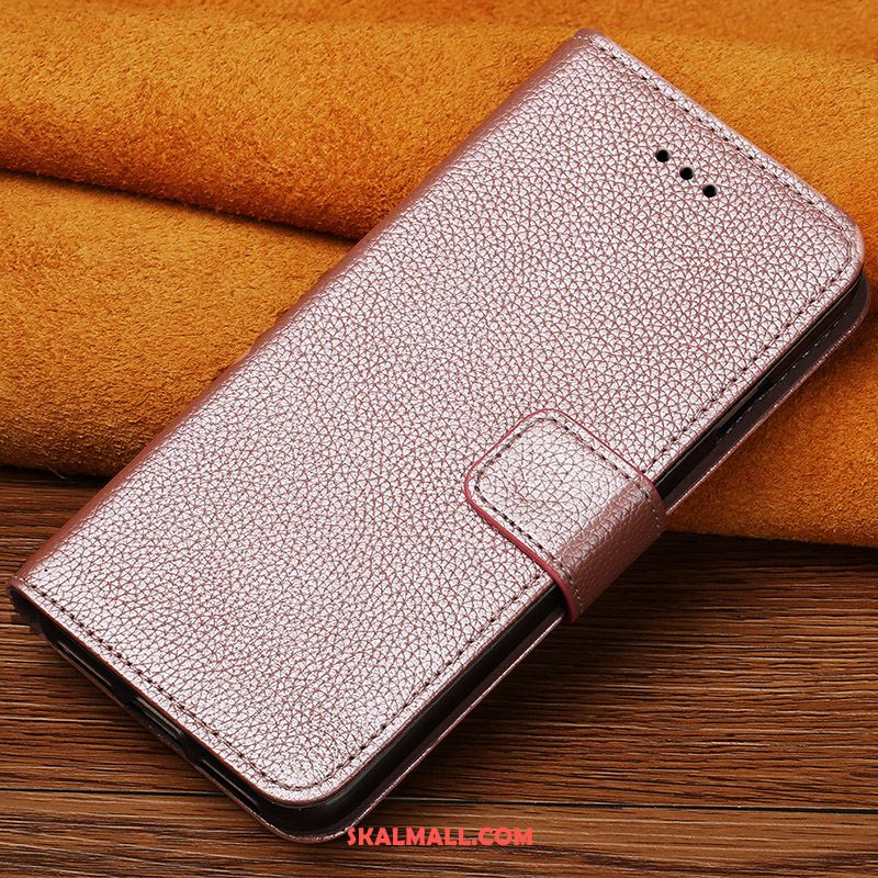 Xiaomi Redmi 6a Skal Plånbok Läderfodral Clamshell Trend Varumärke Rosa Billiga