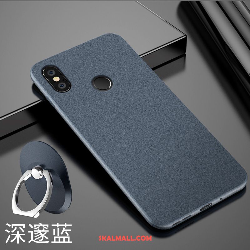 Xiaomi Redmi Note 5 Skal Hög Nubuck Personlighet Mörkblå Skydd Billiga