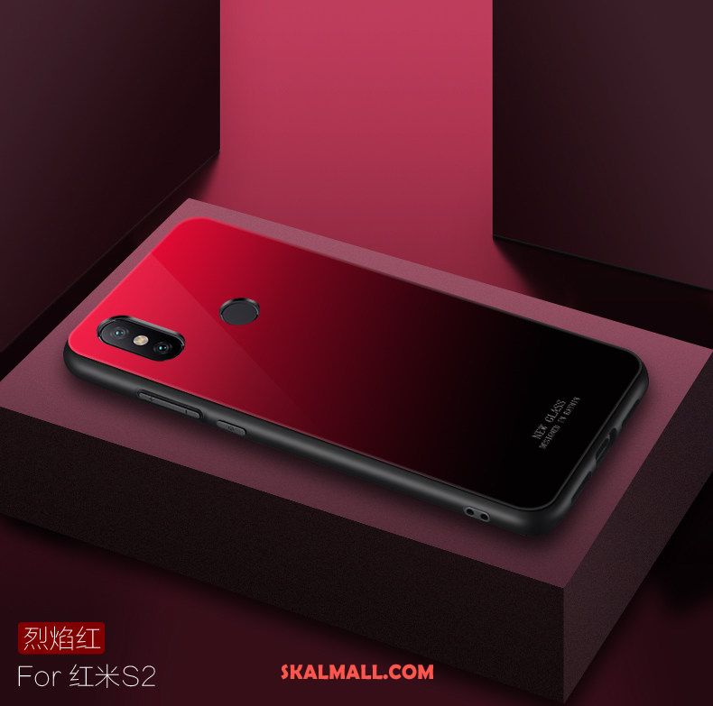 Xiaomi Redmi S2 Skal Silikon Personlighet Fallskydd Glas Mobil Telefon Fodral Till Salu