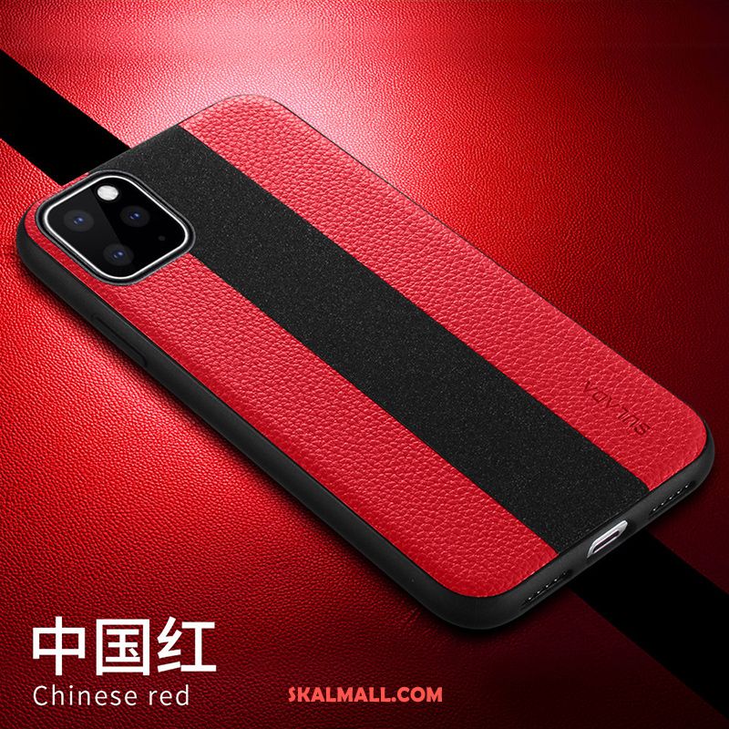 iPhone 11 Pro Skal Högt Utbud Slim Mode Röd Läderfodral Billigt