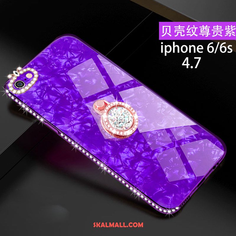 iPhone 6 / 6s Skal Mobil Telefon Trend Varumärke Fallskydd Glas Purpur Billigt