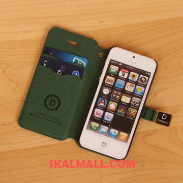iPhone Se Skal Mobil Telefon Grön Spänne Täcka Läderfodral Fodral På Nätet