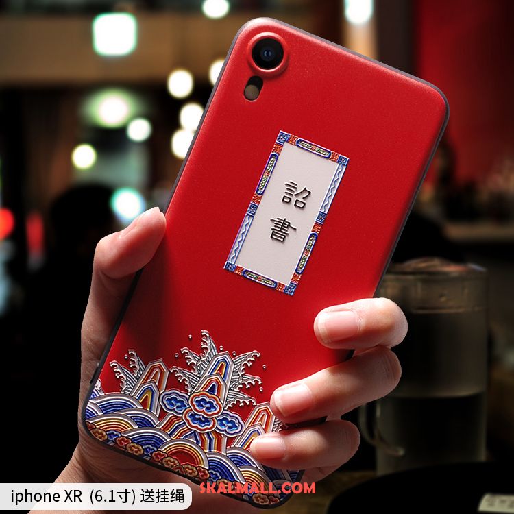 iPhone Xr Skal Mjuk Personlighet Fallskydd Vacker Röd Billigt