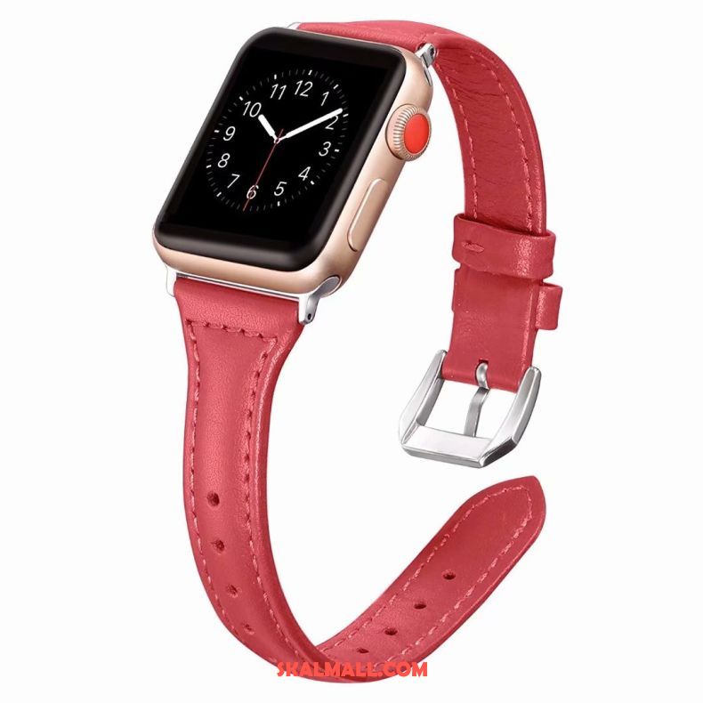 Apple Watch Series 1 Skal Bra Rosa Äkta Läder Billigt