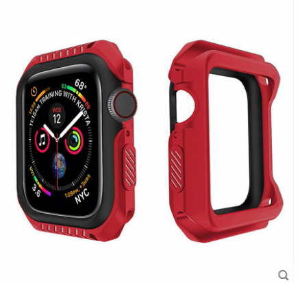 Apple Watch Series 1 Skal Silikon Fallskydd Blå Frame Fodral Köpa