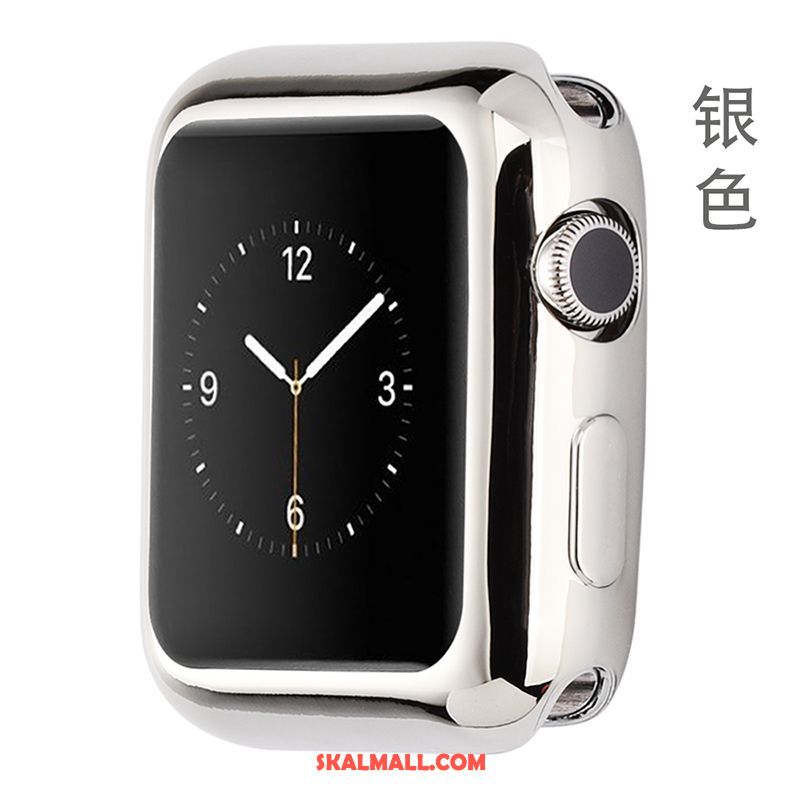 Apple Watch Series 2 Skal All Inclusive Silikon Plating Svart Mjuk Rea