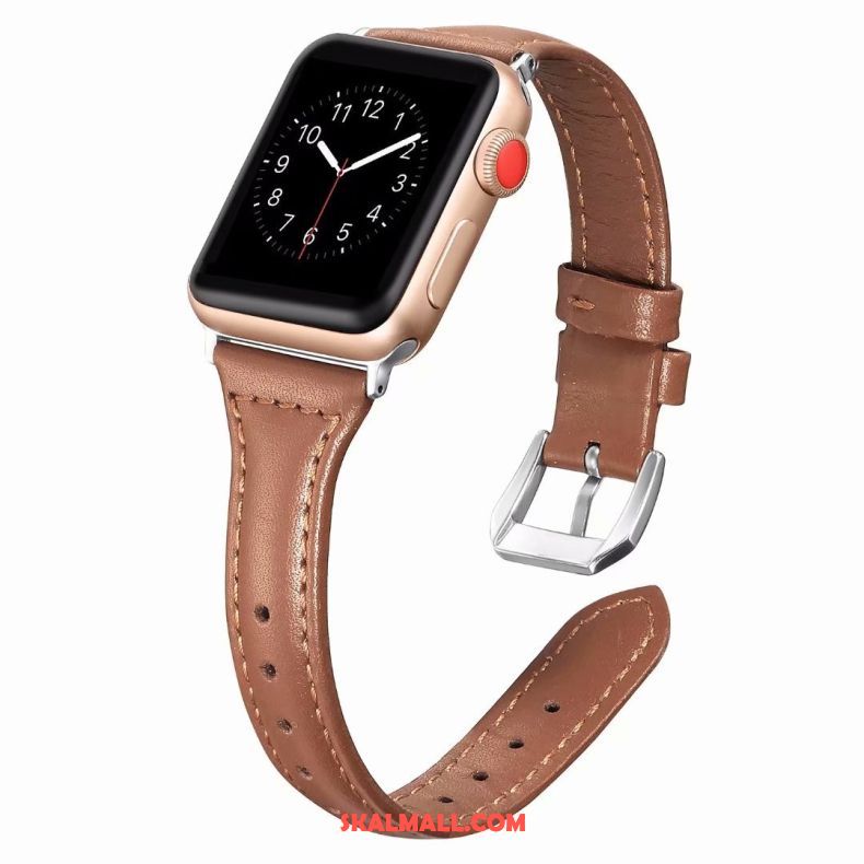 Apple Watch Series 3 Skal Bra Purpur Äkta Läder Köpa