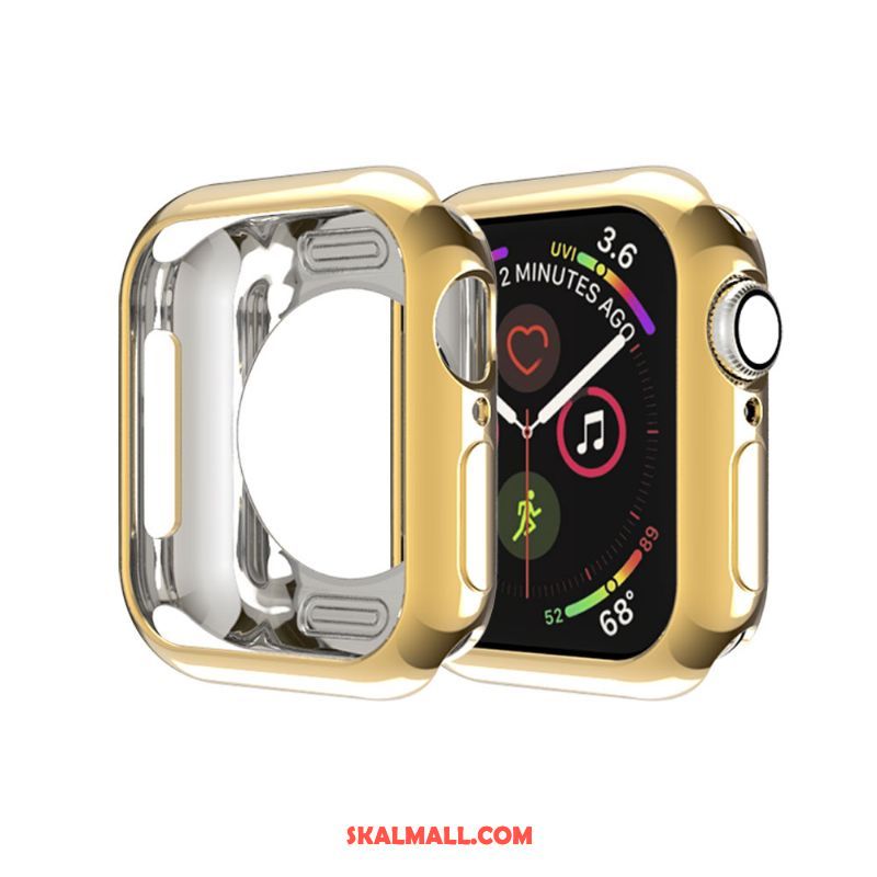 Apple Watch Series 3 Skal Slim Guld Frame Väska Silikon Fodral Billiga