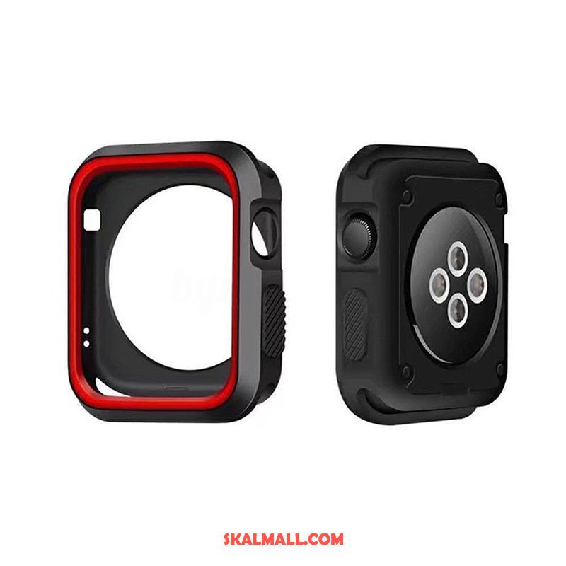 Apple Watch Series 4 Skal Fallskydd Tillbehör Frame Silikon Mjuk Rea