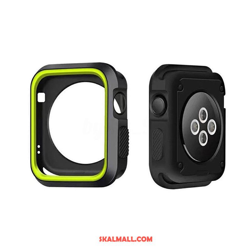 Apple Watch Series 4 Skal Fallskydd Tillbehör Frame Silikon Mjuk Rea