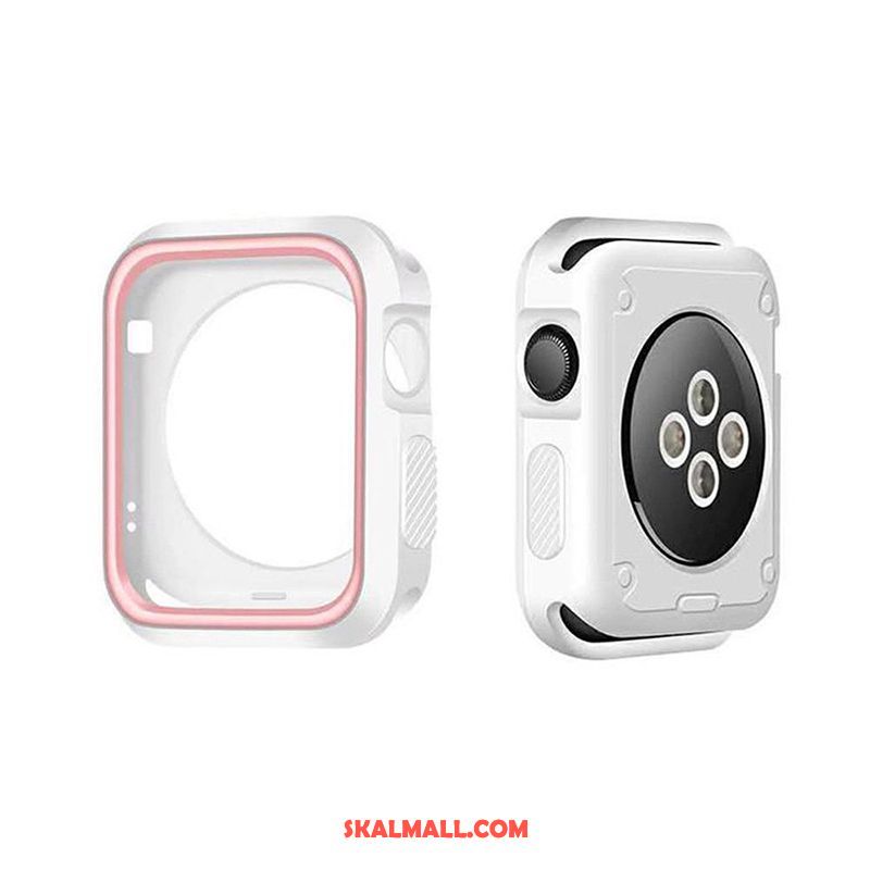 Apple Watch Series 4 Skal Fallskydd Tillbehör Frame Silikon Mjuk Rea