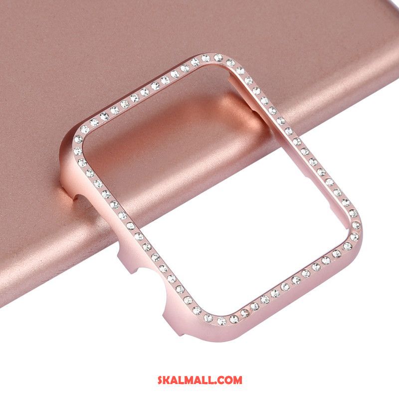 Apple Watch Series 4 Skal Frame Tunn Metall Med Strass Skydd Billigt