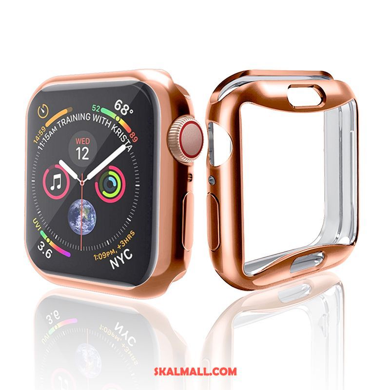 Apple Watch Series 4 Skal Guld Fallskydd All Inclusive Silikon Plating Billigt