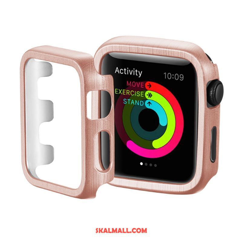 Apple Watch Series 4 Skal Mönster Silke Fallskydd Tillbehör Rosa Butik