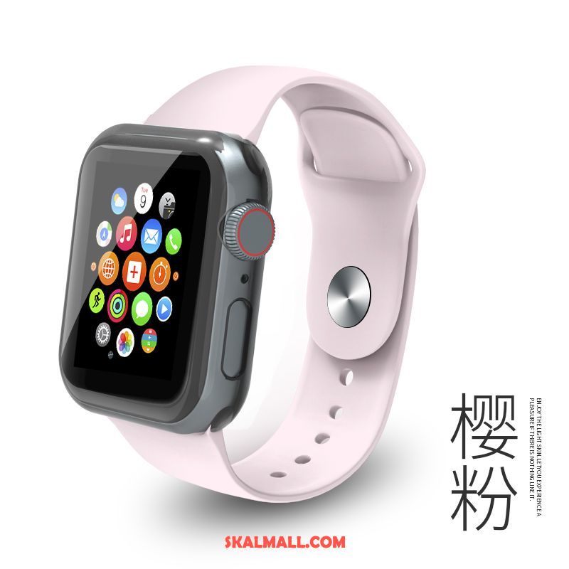 Apple Watch Series 4 Skal Silikon Mode Sport Svart Skydd Billig