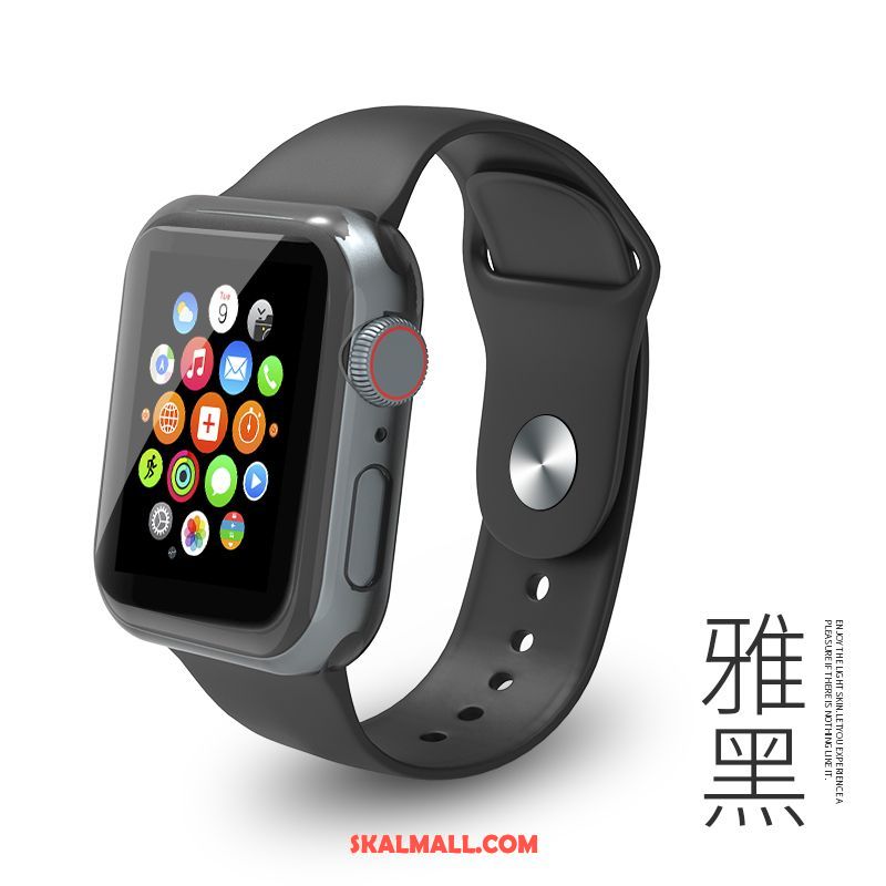 Apple Watch Series 4 Skal Silikon Mode Sport Svart Skydd Billig