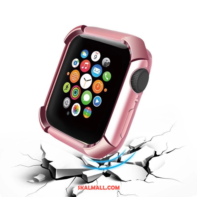 Apple Watch Series 4 Skal Silikon Plating Cow Skydd Tillbehör Fodral Billigt