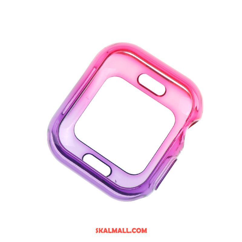 Apple Watch Series 5 Skal Gradient Fallskydd Blå Trend Transparent Billiga