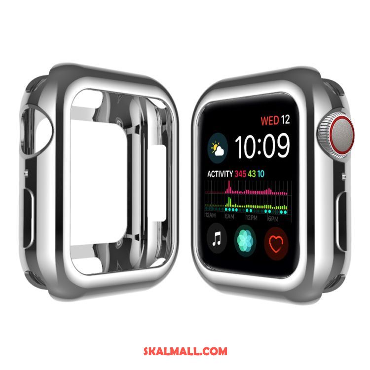 Apple Watch Series 5 Skal Hemming Skydd Rosa Mjuk Pu Billigt