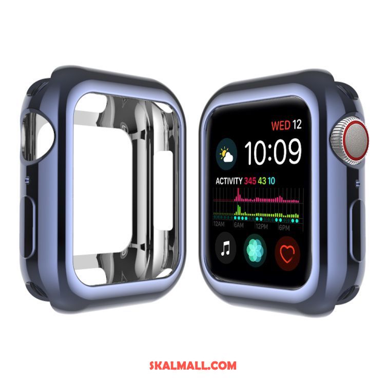 Apple Watch Series 5 Skal Hemming Skydd Rosa Mjuk Pu Billigt