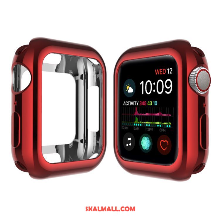 Apple Watch Series 5 Skal Hemming Skydd Rosa Mjuk Pu Billigt