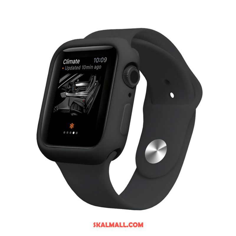 Apple Watch Series 5 Skal Mjuk Candy Färg Purpur Silikon All Inclusive Fodral Rea