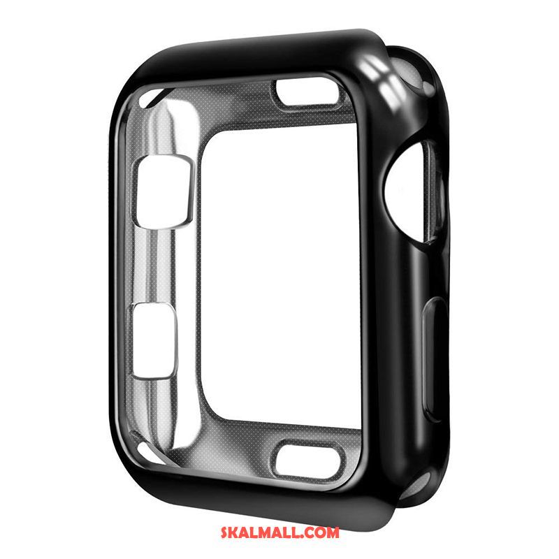 Apple Watch Series 5 Skal Slim Transparent Plating Röd Mjuk Rea