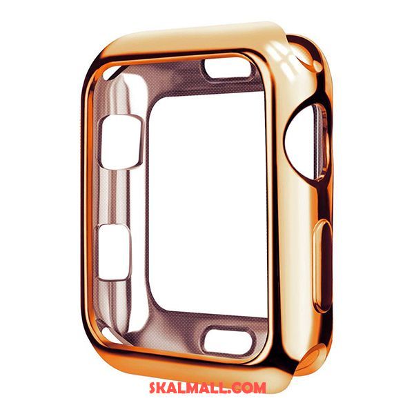 Apple Watch Series 5 Skal Slim Transparent Plating Röd Mjuk Rea