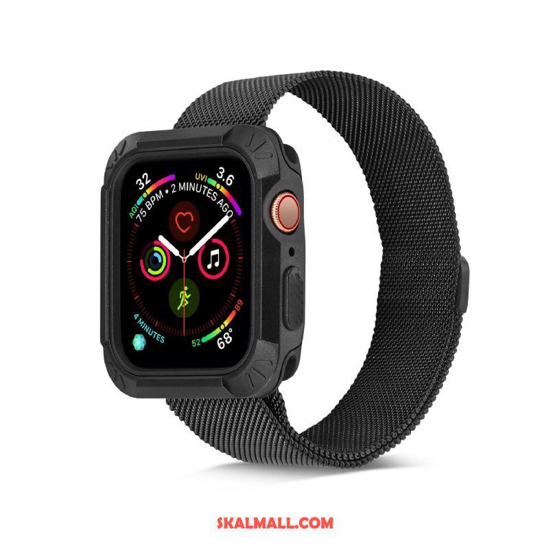 Apple Watch Series 5 Skal Tillbehör Skydd Vit Silikon Plating Billigt