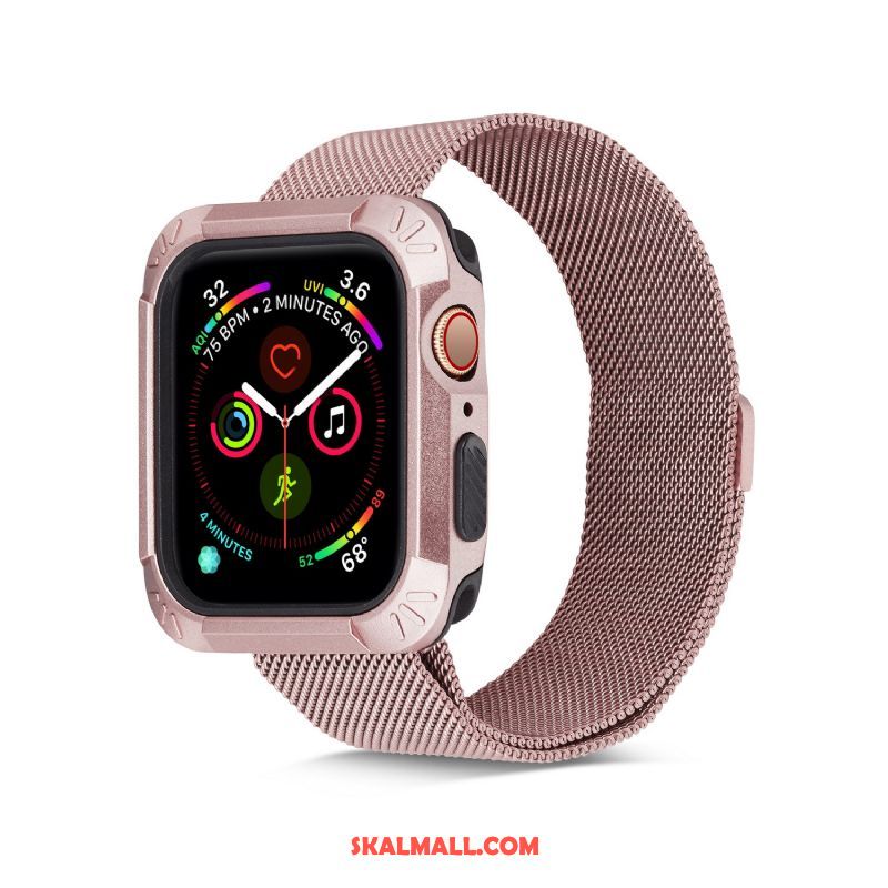 Apple Watch Series 5 Skal Tillbehör Skydd Vit Silikon Plating Billigt