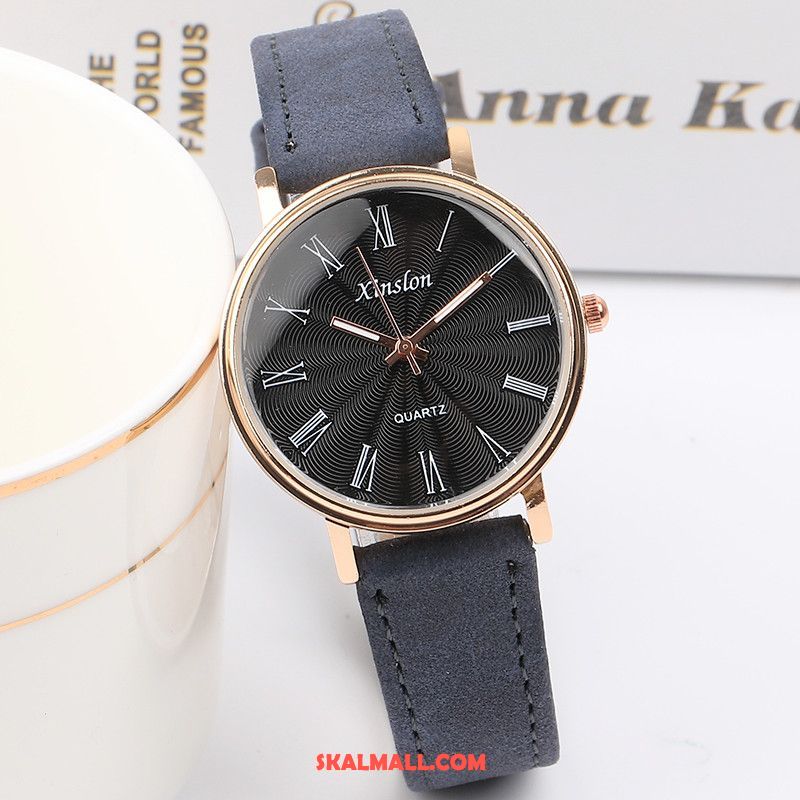 Armbandsur Dam Liten Bröstkorg Enkel Retro Blommor Elegant Köpa