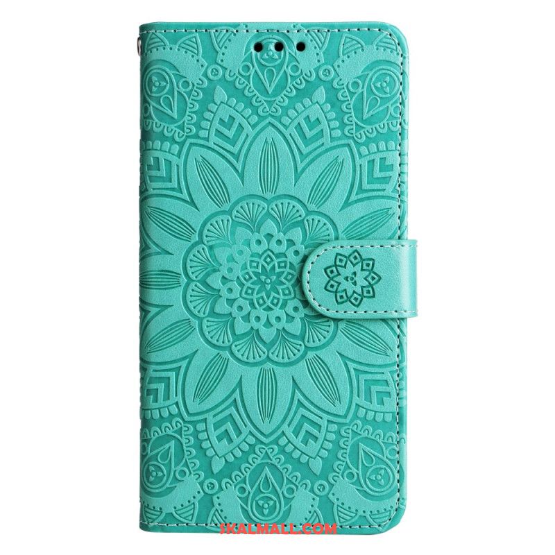 Fodral För Samsung Galaxy A15 5g Mandalatryck Med Rem