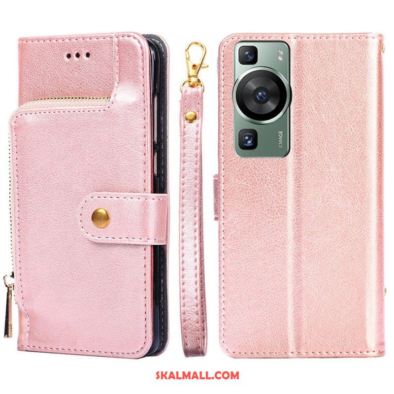 Fodral Huawei P60 Pro Myntväska Med Dragkedja
