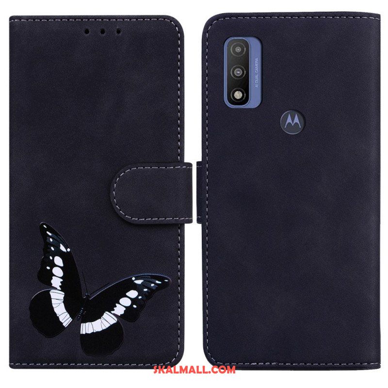 Fodral Moto E40 / E30 / E20 Skin-touch Butterfly