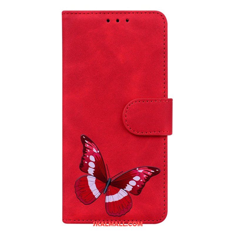 Fodral Moto E40 / E30 / E20 Skin-touch Butterfly