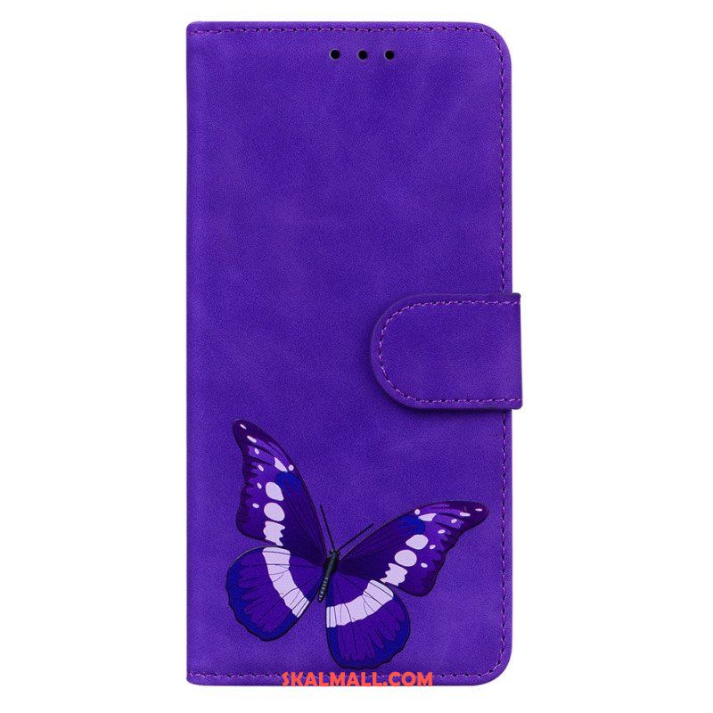 Fodral Moto E40 / E30 / E20 Skin-touch Butterfly