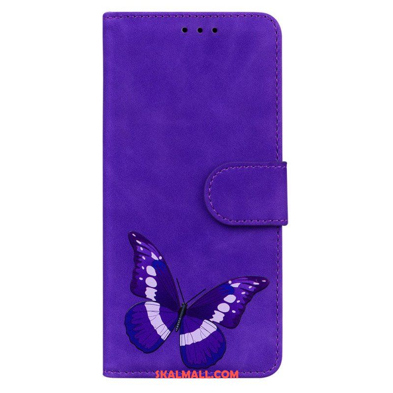 Fodral Moto E40 / E30 / E20 Skin-touch Butterfly