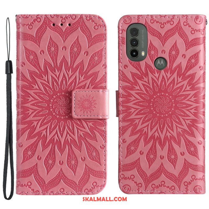 Fodral Moto E40 / E30 / E20 Solblomma