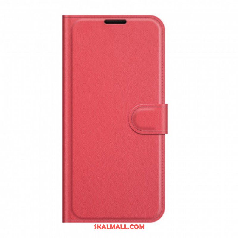Fodral Moto G100 Klassisk Litchieffekt