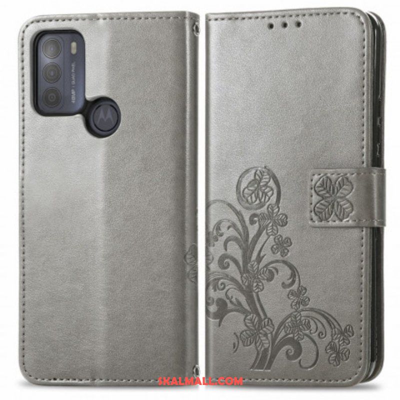 Fodral Moto G50 Asiatiska Blommor