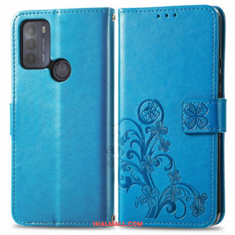 Fodral Moto G50 Asiatiska Blommor