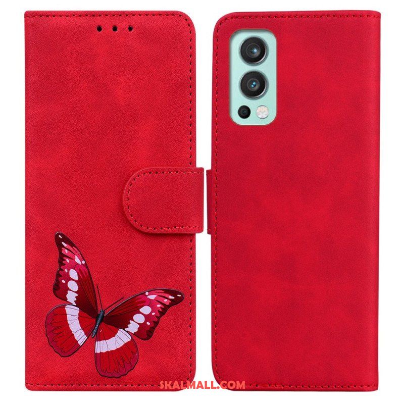 Fodral OnePlus Nord 2 5G Skin-touch Butterfly