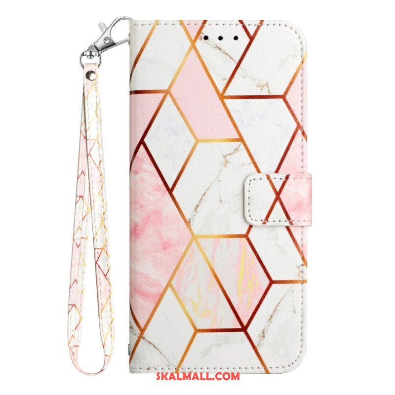 Fodral OnePlus Nord CE 3 Lite 5G Med Kedjar Strip Marmor