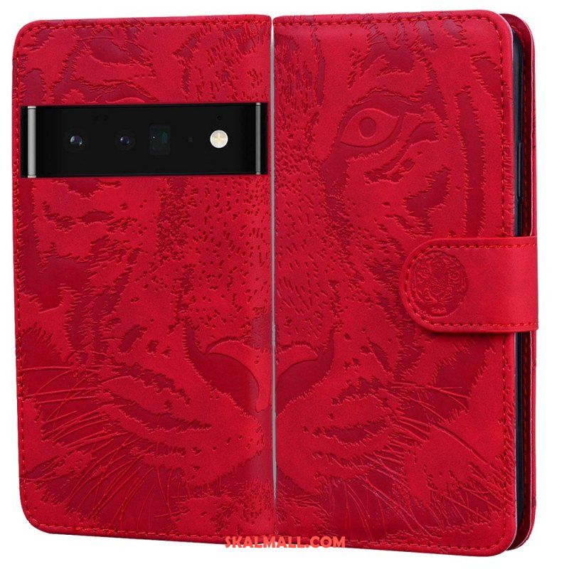 Fodral Oppo A74 4G Tiger Face Print
